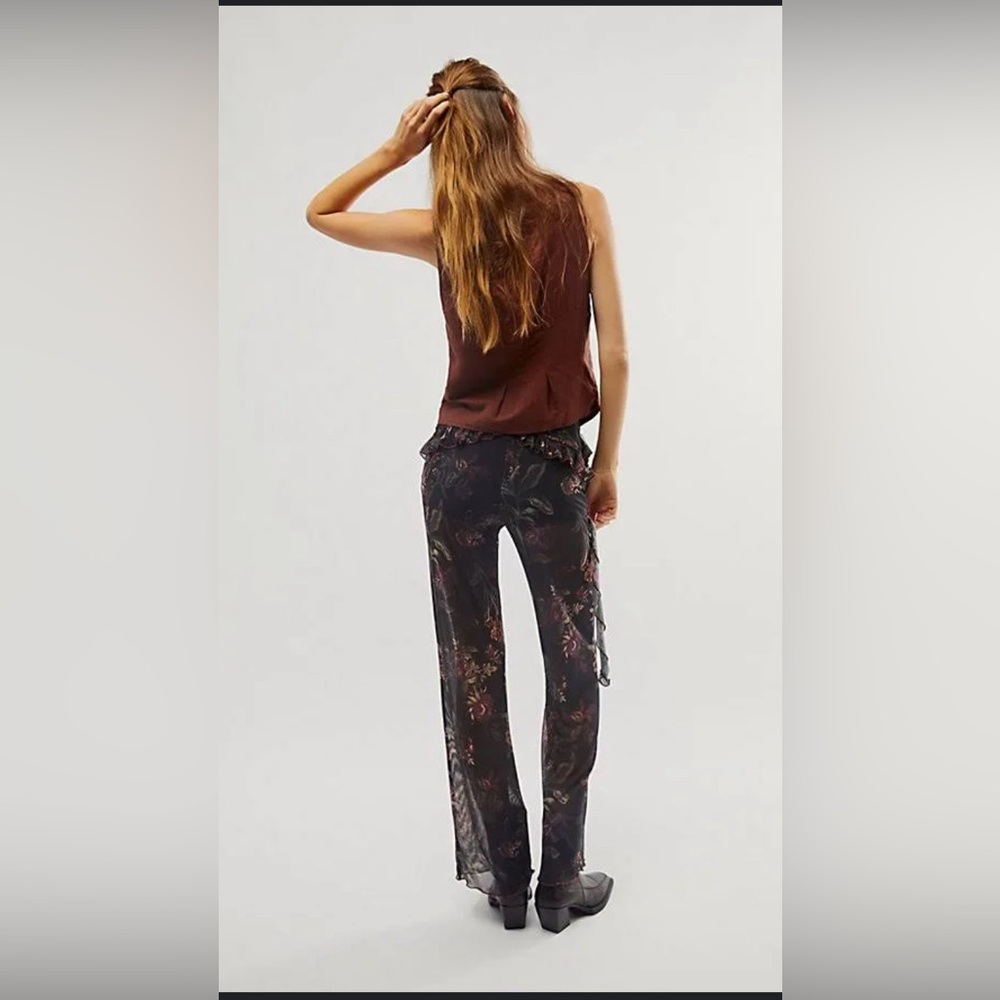 Free People Night Blooms Mesh Pants - Picture 3 of 9